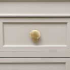 Gold Scallop Sea Shell Drawer Knob