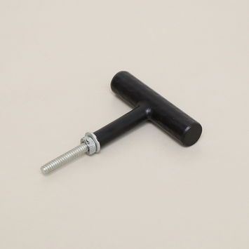 Matte Black Metal Hammered Drawer Bar Pull Handle 5.5cm