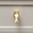 Shiny Gold Horse Drawer Knob