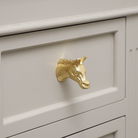 Shiny Gold Horse Drawer Knob