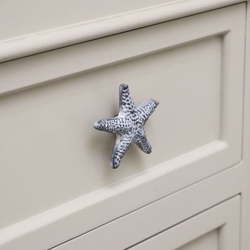 White Starfish Drawer Knob