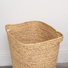 Medium Brown Rustic Laundry Storage Basket - 54cm