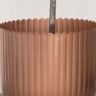 Medium Copper Scalloped Metal Planter