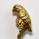 Metallic Gold Parrot Drawer Knob