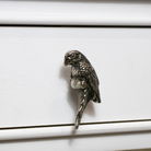 Metallic Silver Parrot Drawer Knob