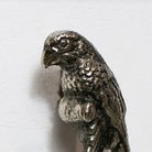 Metallic Silver Parrot Drawer Knob