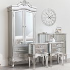 Mirrored Closet, Chest of Drawers & Pair of Bedsides - Tiffany Range