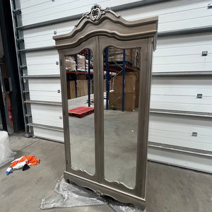 Mirrored Double Wardrobe - Tiffany Range - Damaged Second