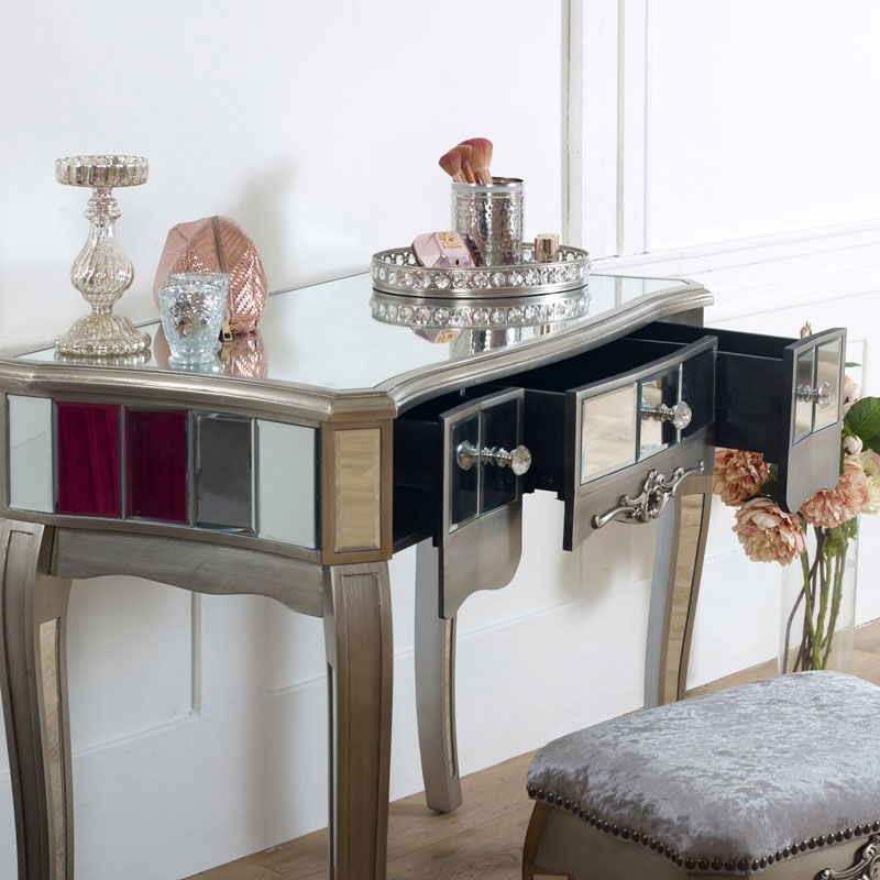 Mirrored Dressing Table and Stool Tiffany Range