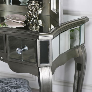 Mirrored Dressing Table and Vanity Mirror - Tiffany Range