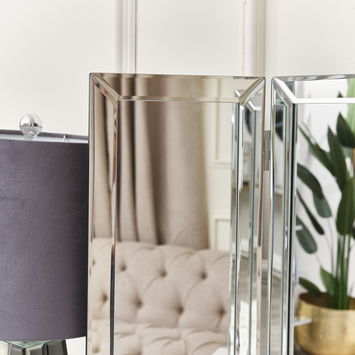 Mirrored Dressing Table Triple Mirror