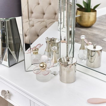 Mirrored Dressing Table Triple Mirror