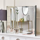 Mirrored Dressing Table Triple Mirror