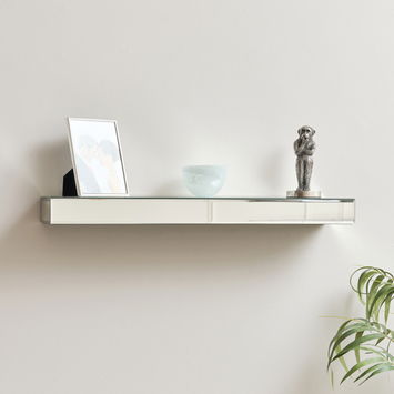 Mirrored Floating Wall Shelf