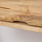 Natural Wood Textured Wall Mounted Bedside Table