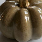 Nude & Gold Speckled Pumpkin Ornament