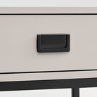 One Drawer Bedside Table - Elle Black Stone Range