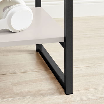 One Drawer Bedside Table - Elle Black Stone Range