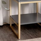 One Drawer Bedside Table - Elle Slate Range