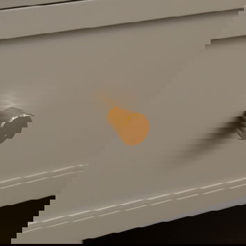 One Drawer Scalloped Bedside Table - Staunton Taupe Range