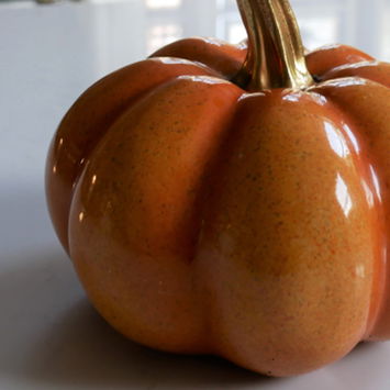 Orange & Gold Pumpkin Ornament