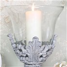 Ornate Candle Holder with Glass