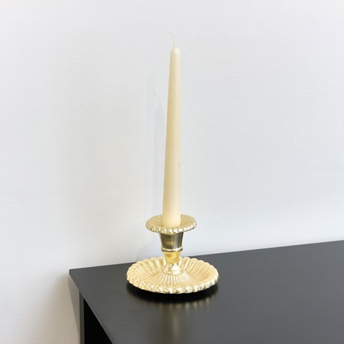 Ornate Vintage Gold Chamber Candlestick Holder 