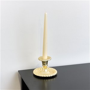 Ornate Vintage Gold Chamber Candlestick Holder 