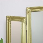 Ornate Gold Triple Dressing Table Mirror 55cm x 74cm 