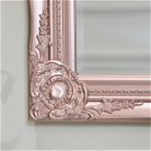 Ornate Rose Gold Pink Wall Mirror with Bevelled Glass