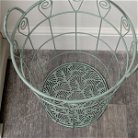 Ornate Rustic Sage Green Laundry Storage Basket - 55cm