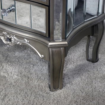 Pair of Mirrored Bedside Tables - Tiffany Range