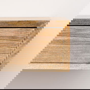 Pair of Natural Wood Textured Wall Mounted Bedside Tables