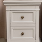 Pair of Taupe-Grey Two Drawer Bedside Tables - Daventry Taupe-Grey Range 