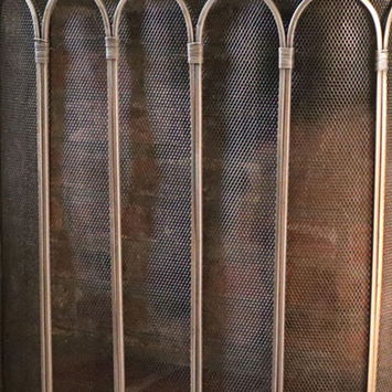 Pewter Fire Screen