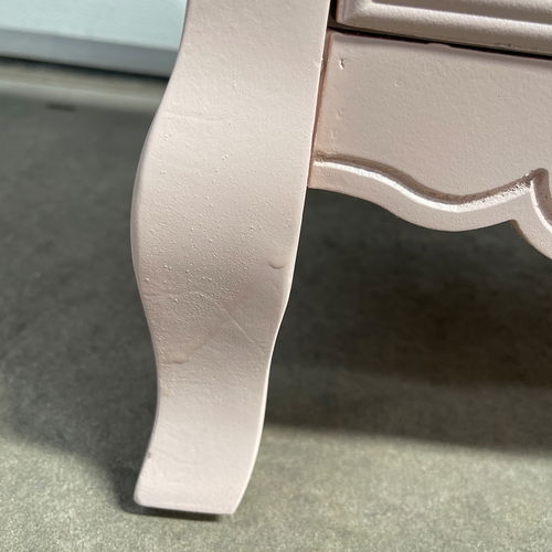Pink 3 Drawer Bedside Table - Victoria Pink Range - Damaged Seconds