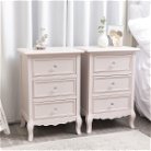  Pink Bedroom Furniture Set Large 6 Drawer Chest of Drawers, Dressing Table Set & Pair of Bedside Tables - Victoria Pink Range