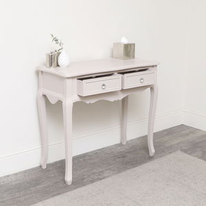 Taupe-Pink Console / Dressing Table - Victoria Taupe-Pink Range - Seconds - Colour Mismatch