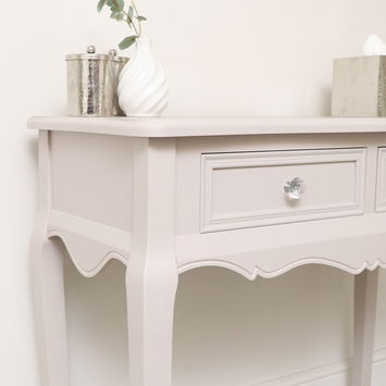 Taupe-Pink Console / Dressing Table - Victoria Taupe-Pink Range - Seconds - Colour Mismatch