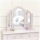 Pink Dressing Table, Mirror, Stool Set - Victoria Pink Range
