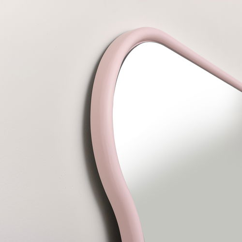 Pink Full Length Wavy Mirror - 163cm x 80cm