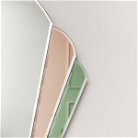 Pink & Green Glass Art Deco Arch Fan Wall Mirror 71cm x 46cm