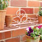 Pink Metal Three Tier Plant Theatre Stand