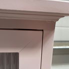 Pink Reeded Glass Fronted Wall Cabinet - Damaged Seconds