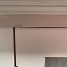 Pink Reeded Glass Fronted Wall Cabinet - Damaged Seconds