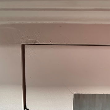 Pink Reeded Glass Fronted Wall Cabinet - Damaged Seconds