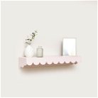 Pink Scalloped Wall Storage Shelf - 61cm