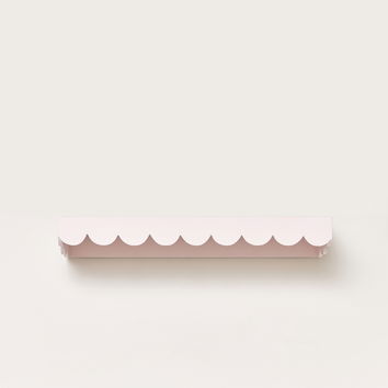 Pink Scalloped Wall Storage Shelf - 61cm