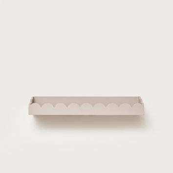 Pink Scalloped Wall Storage Shelf - 61cm