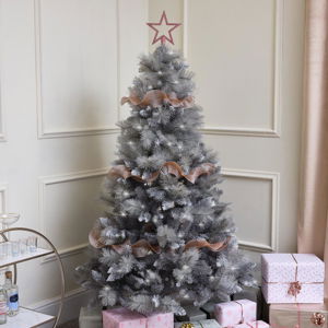 Pink Sparkle Ruffle Christmas Tree Ribbon - 270cm